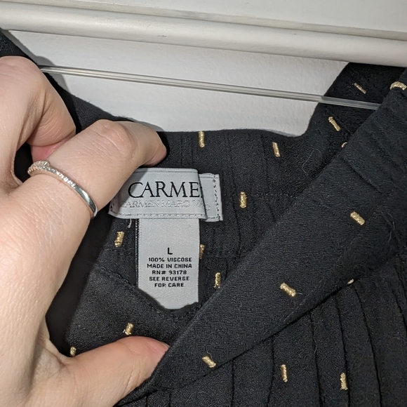 COPY - CARMEN MARC VALVO - Viscose Swing Skirt - Picture 3 of 5